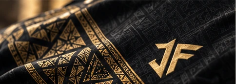 Gold JF Emblem on Songket