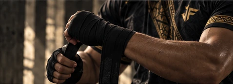 Athlete Wrapping Hands